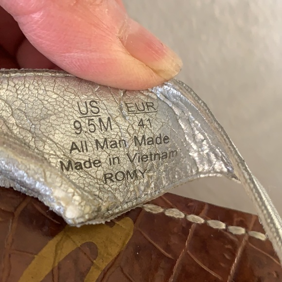 Sam Edelman Silver Wedge Thong - Picture 8 of 9